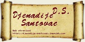 Đenadije Santovac vizit kartica